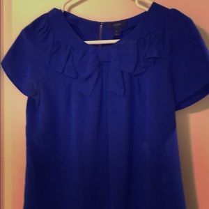 JCrew purple silk blouse